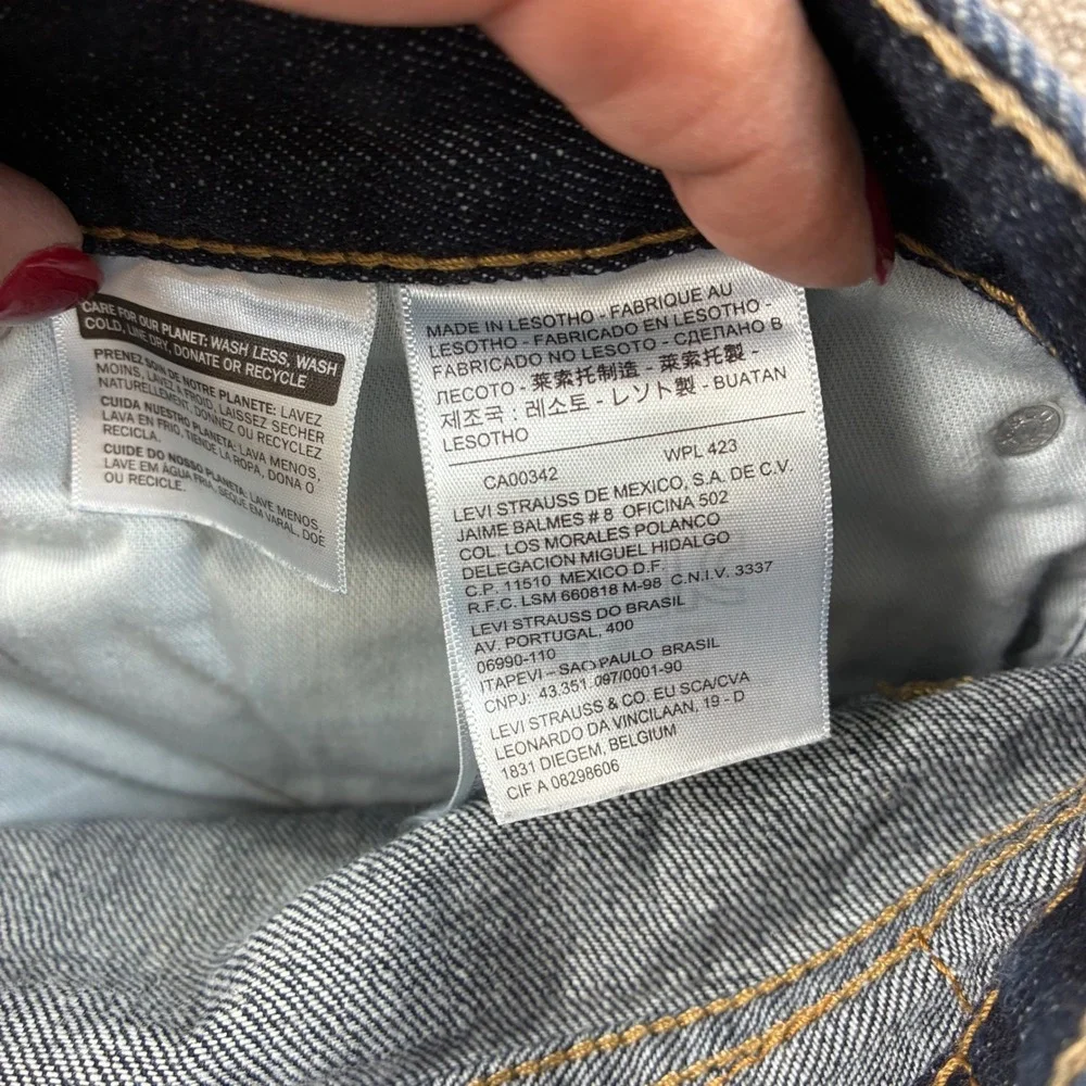 Levi Strauss Co 514 Mens 36x34 Dark Wash Straight‎ Leg Jeans Denim Pants Casual